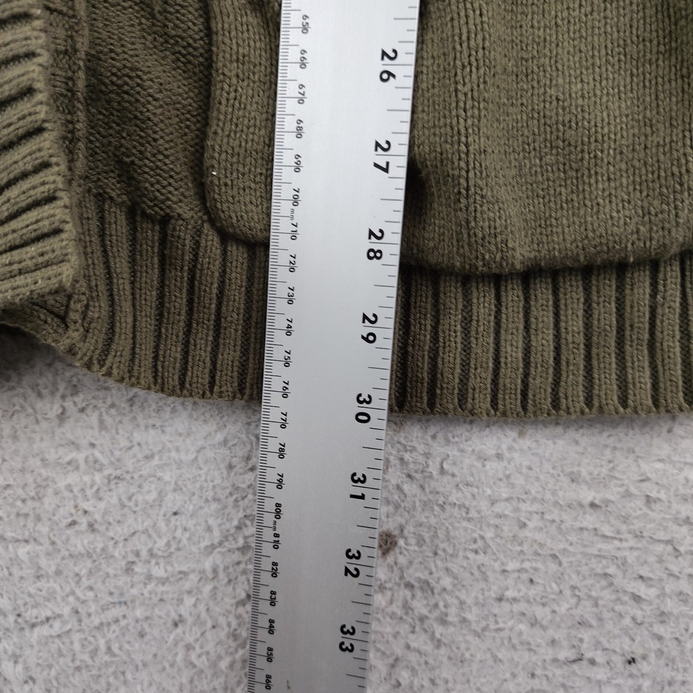 Billabong Olive Green Multicolor Striped Knit Cardigan - Picture 3 of 8
